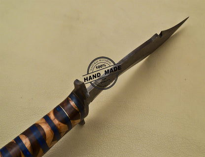 Damascus Bowie Knife Custom Handmade Damascus Steel Hunting Knife 3183