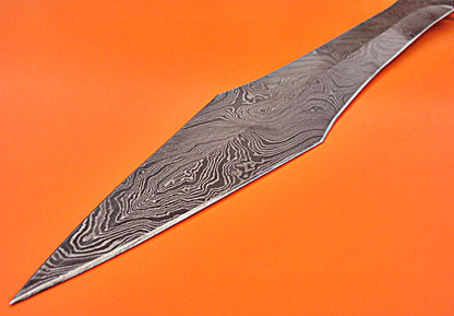29 Inch Damascus Sword Custom Handmade Damascus S with Rose wood Handle