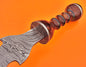 29 Inch Damascus Sword Custom Handmade Damascus S with Rose wood Handle