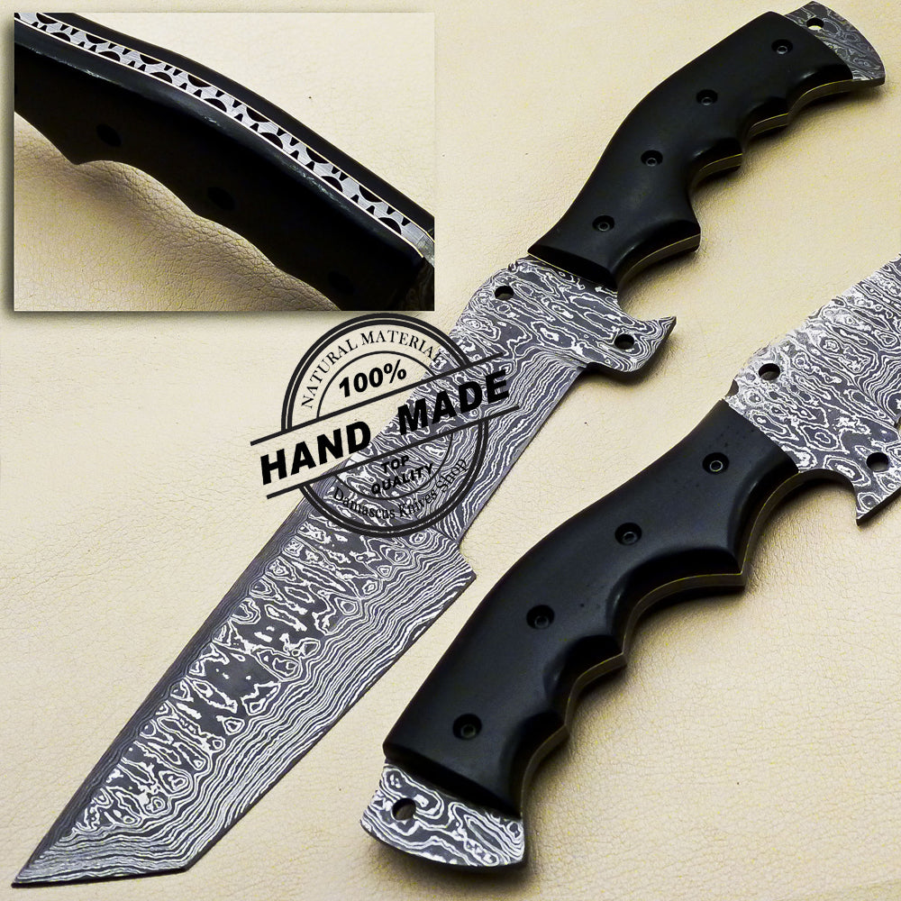 Damascus Tracker Knife Custom Handmade Damascus Steel Knife 2085