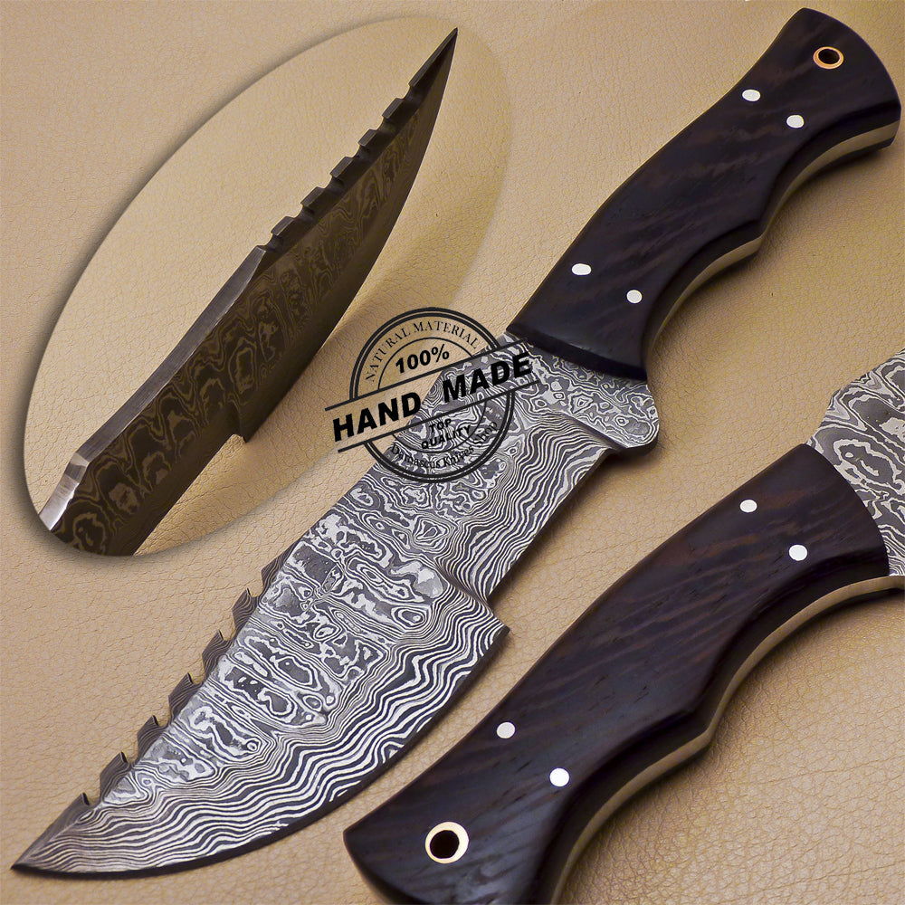 Damascus Tracker Knife Custom Handmade Damascus Steel Knife 998