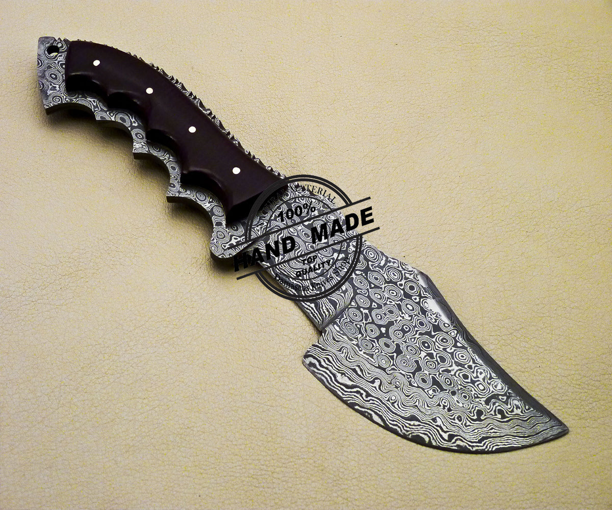 New Damascus Tracker Knife Custom Handmade Damascus Tracker Knife 3109