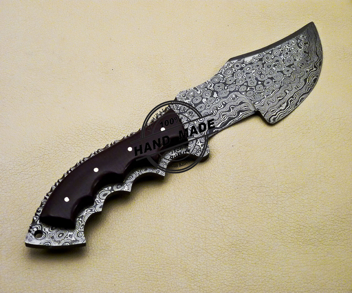 New Damascus Tracker Knife Custom Handmade Damascus Tracker Knife 3109