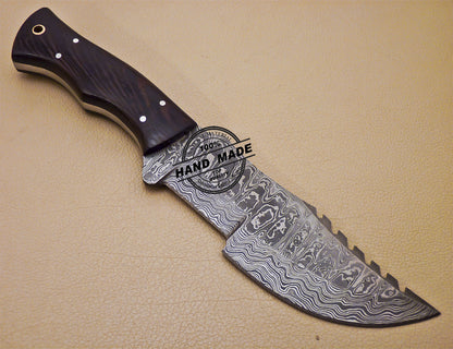 Damascus Tracker Knife Custom Handmade Damascus Steel Knife 998