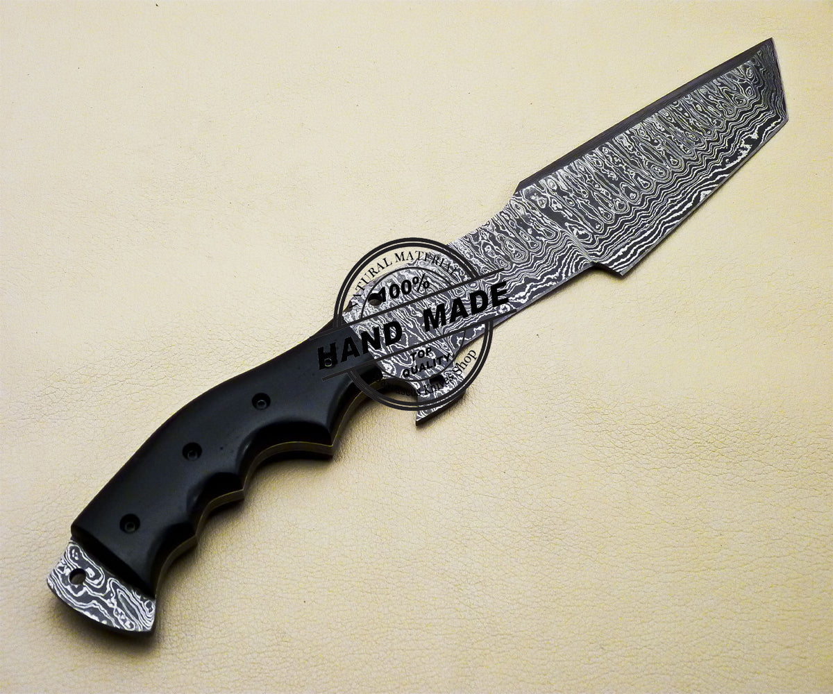 Damascus Tracker Knife Custom Handmade Damascus Steel Knife 2085