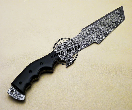 Damascus Tracker Knife Custom Handmade Damascus Steel Knife 2085