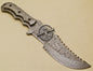 Full Damascus Tracker Knife Custom Handmade Damascus Steel Tracker Knife 973