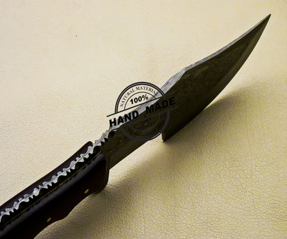 New Damascus Tracker Knife Custom Handmade Damascus Tracker Knife 3109