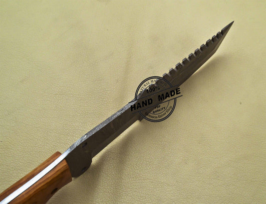 Damascus Tracker Knife Custom Handmade Damascus Steel Knife 1910