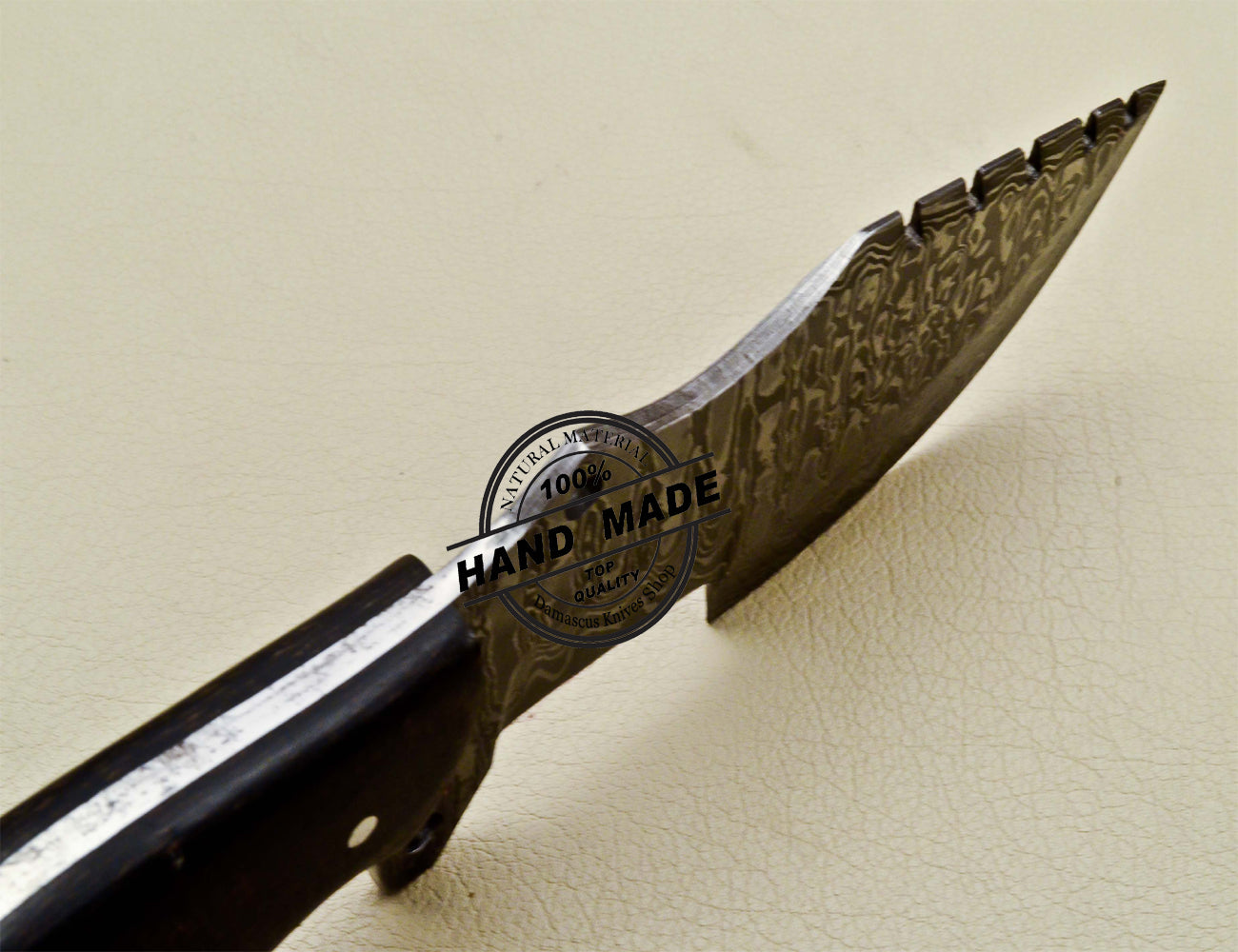 Damascus Tracker Knife Custom Handmade Damascus Steel Knife 1673