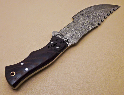 Damascus Tracker Knife Custom Handmade Damascus Steel Knife 998