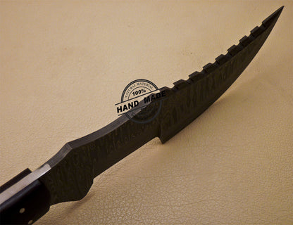 Damascus Tracker Knife Custom Handmade Damascus Steel Knife 999