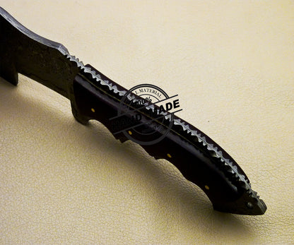New Damascus Tracker Knife Custom Handmade Damascus Tracker Knife 3109