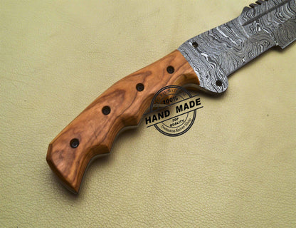 Damascus Tracker Knife Custom Handmade Damascus Steel Knife 1910