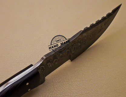 Damascus Tracker Knife Custom Handmade Damascus Steel Knife 998