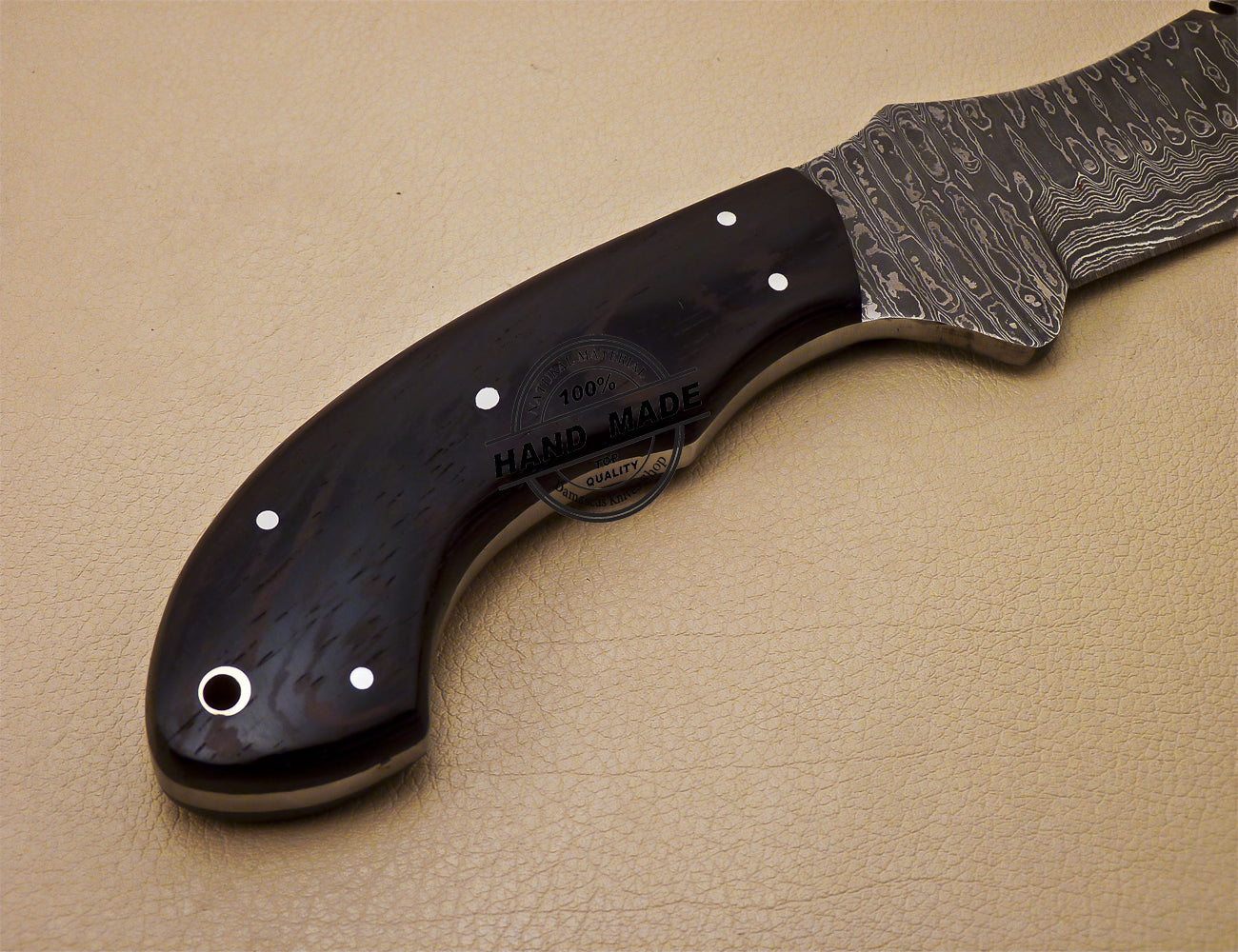 Damascus Tracker Knife Custom Handmade Damascus Steel Knife 999