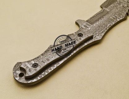 Full Damascus Tracker Knife Custom Handmade Damascus Steel Tracker Knife 973