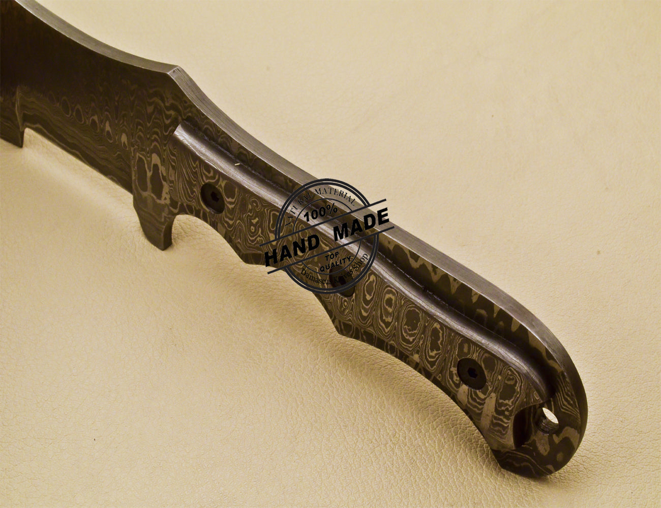 Full Damascus Tracker Knife Custom Handmade Damascus Steel Tracker Knife 973