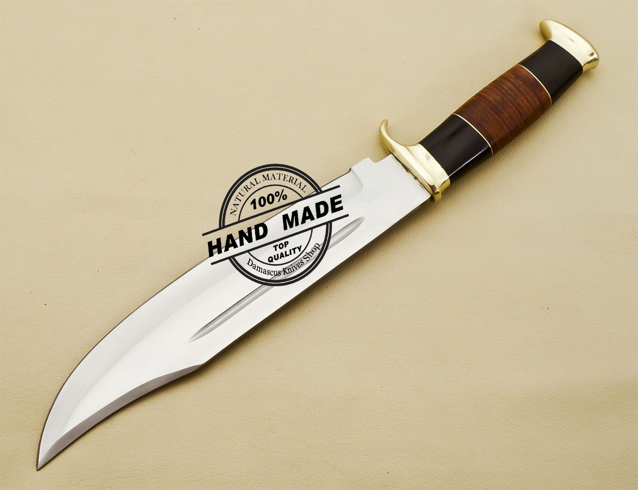 Crocodile Dundee Bowie Custom Handmade Fixed Blade Knife 3200