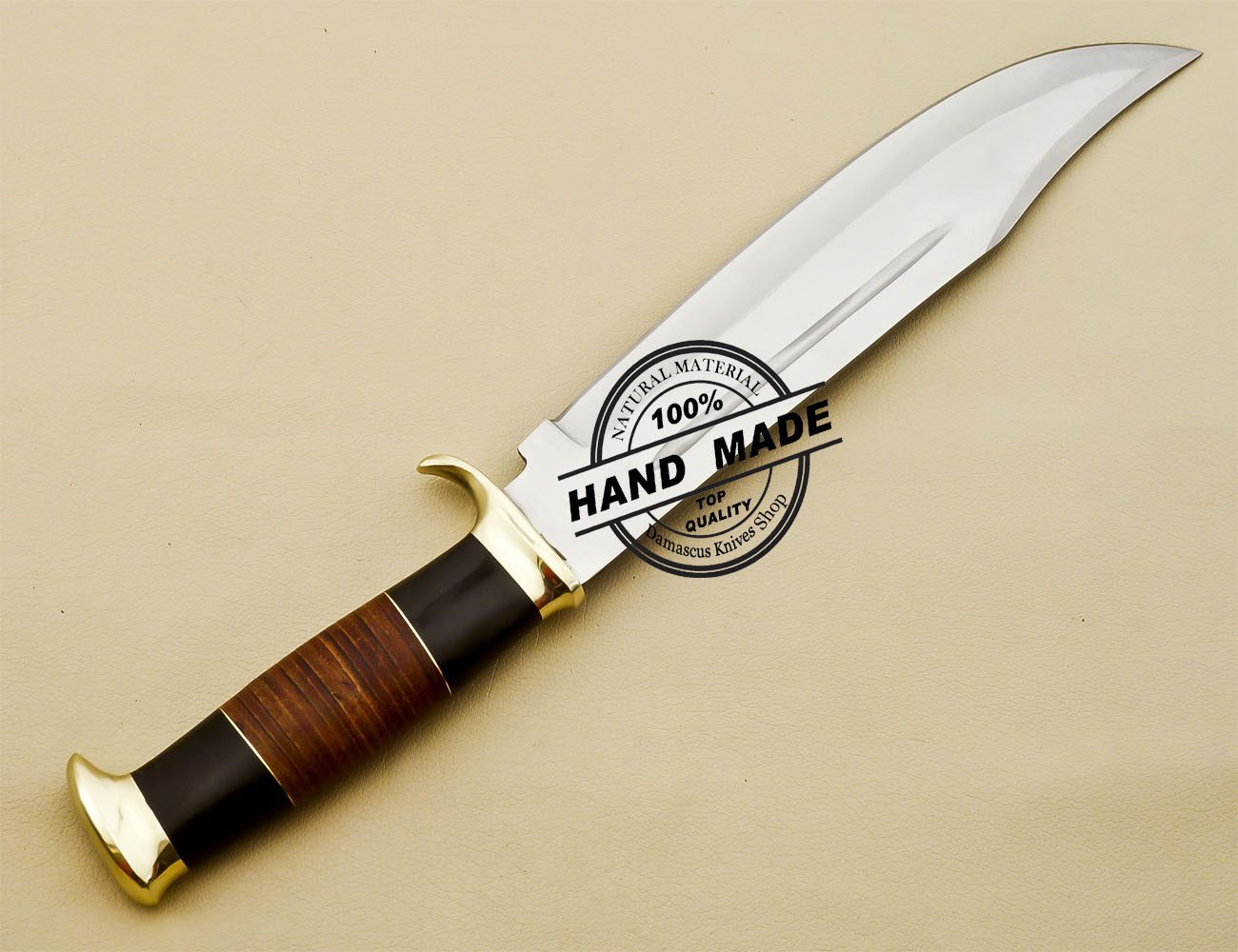 Crocodile Dundee Bowie Custom Handmade Fixed Blade Knife 3200