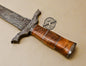 19 Inch Damascus Sword Custom Handmade Damascus Steel Sword 1014